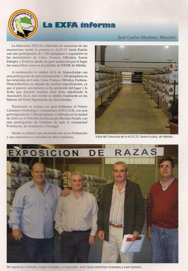 EXFA informa
