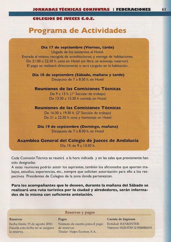 I Jornadas Técnicas de los Colegios de Jueces C.O.E.