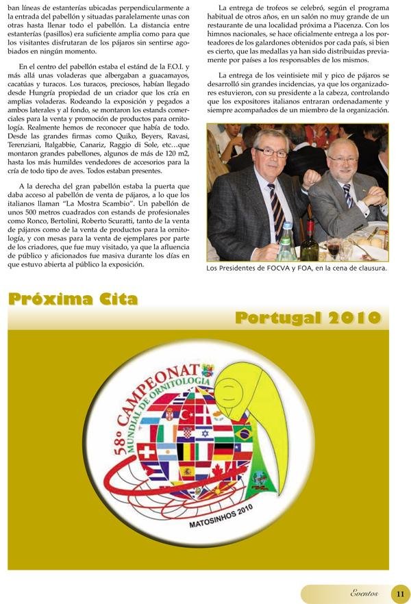 Reportaje — Mundial de Piacenza 2009 (II)