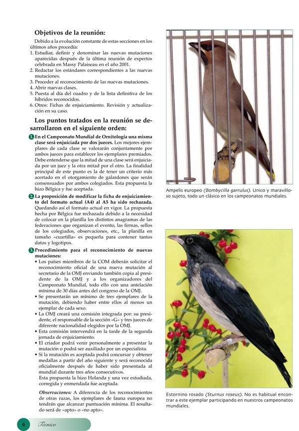 Reunión de jueces expertos OMJ/COM sobre Híbridos y Fauna Europea