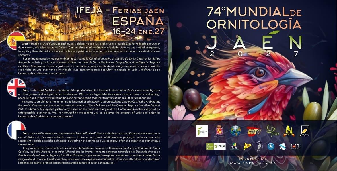 74º Mundial de Ornitología — Jaén 2027